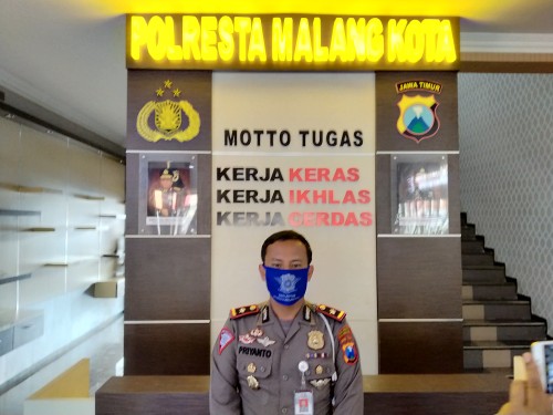 Kasatlantas Polresta Malang Kota, Kompol Priyanto (Anggara Sudiongko/MALANGTIMES)