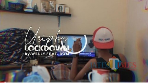 Screenshot lagu Uripku Lockdown. (istimewa)