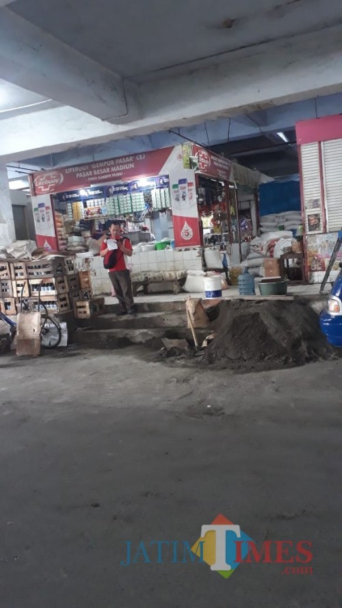Salah satu lapak di Pasar Besar Kota Madiun