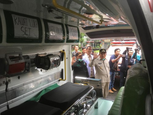 Bupati Malang HM Sanusi saat mengkritik membeludaknya masyarakat yang pergi ke Rumah Sakit hanya untuk minta surat keterangan bebas Covid-19 (Foto : Ashaq Lupito / MalangTIMES)