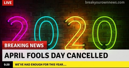 April Fools Day Canceled. (Foto: Twitter)