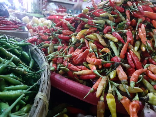 Cabai rawit salah satu bahan makanan penyumbang deflasi di Kota Malang. (Arifina Cahyanti Firdausi/MalangTIMES)