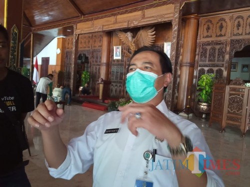 Ketua harian Gugus Tugas Penanganan Covid-19 Tulungagung, Supriyanto (joko Pramono for Jatim Times)
