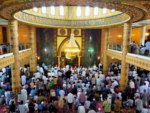 Suasana salat jumat di masjid An-Nur Kota Batu. (Foto: istimewa)