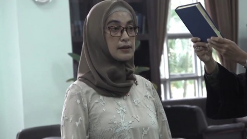 Prosesi pelantikan dekan FKIK UIN Malang. (Foto: Humas).