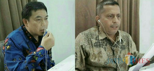 Calon profesor baru UIN Malang, Dr A Sani Supriyanto SE MSi dan Dr H Salim Al Idrus MM MAg. (Foto: istimewa)