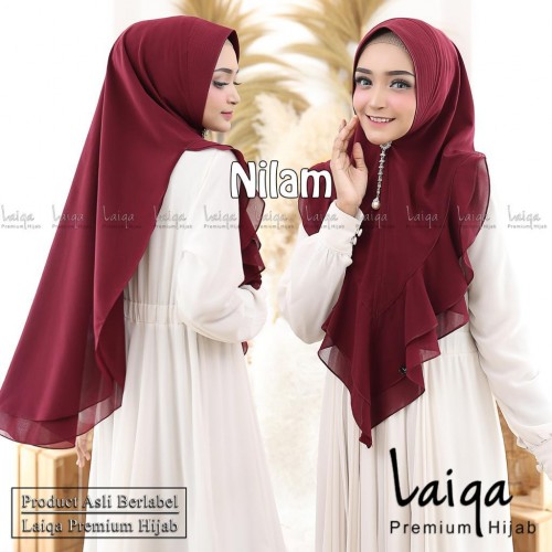 Nilam, salah satu model Laiqa Hijab Premium, brand lokal hijab asal Malang. (Foto: Dokumentasi Laiqa Hijab).