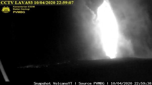 Erupsi Gunung Krakatau. (Foto: BNPB Indonesia)