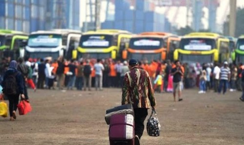 Mudik lebaran (Foto: Kronika IAIN Metro)