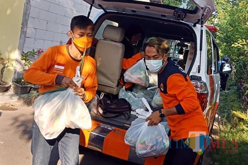 Jaga Ketahanan Tubuh Saat Hadapi Covid 19 di Kota Kediri, Si Jamal Kirim Sayuran. (Ist)