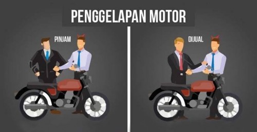 Ilustrasi penggelapan (linggaupos)