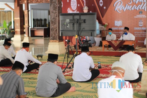 Pemkab Blitar gelar tadarus online di bulan suci Ramadan.(Foto : Aunur Rofiq/BlitarTIMES)