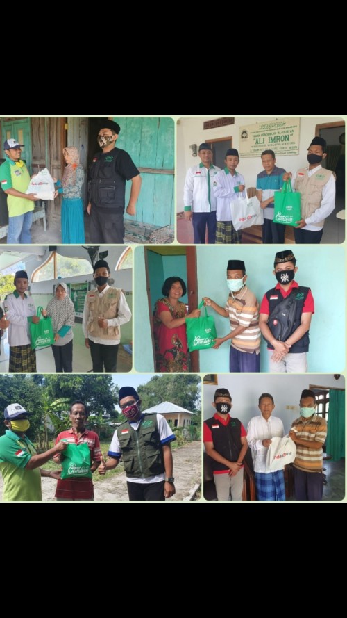 Pentasyarufan paket sembako di kelurahan klegen,kanigoro dan Tawangrejo kota Madiun