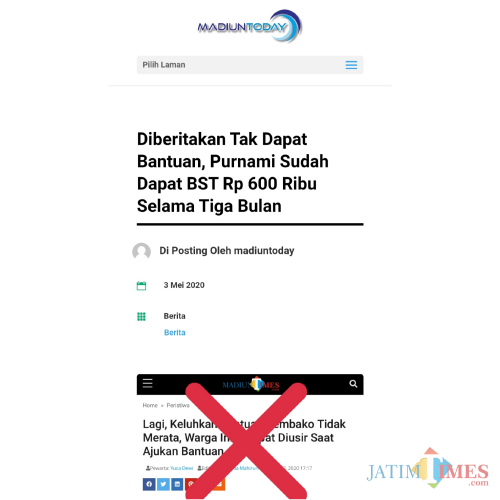 Diberitakan madiuntoday pada Minggu (03/05/2020) madiuntimes.com lakukan klarifikasi ulang.