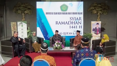 Diskusi tematik "Al-Qur'an, Puasa, dan Kesehatan Jiwa" dalam acara Syiar Ramadhan 1441 H UIN Malang. (Foto: istimewa)