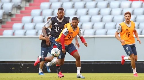 Skuat FC Bayern saat melakukan latihan (FC Bayern)