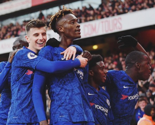 Tammy Abraham saat merayakan gol (Instagram Tammy Abraham)