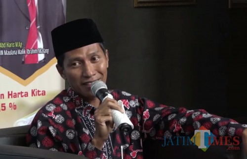 Dosen Fakultas Humaniora UIN Malang Dr M Faisol MAg dalam acara Syiar Ramadhan UIN Malang. (Foto: istimewa)