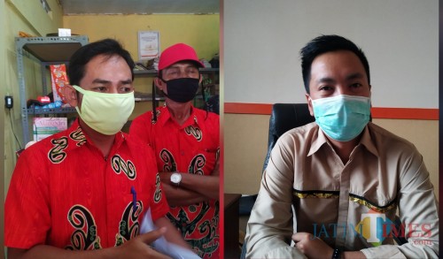 Kades Kendalbulur Anang Mustofa (kiri) dan Waka Bulog Yudhistira Askar / Foto : Anang Basso / Tulungagung TIMES