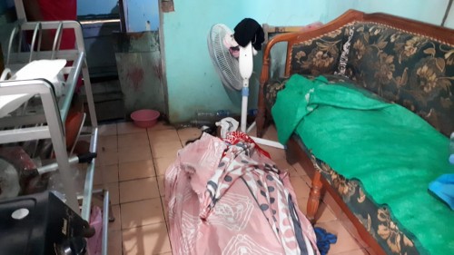 Kondisi jasad korban yang sudah terbujur kaku di rumah Tumi (Ist)