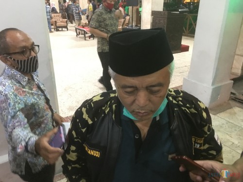 Bupati Malang HM Sanusi saat menjelaskan potensi penerapan PSBB di Kabupaten Malang beberapa waktu lalu. (Foto : Ashaq Lupito / MalangTIMES)