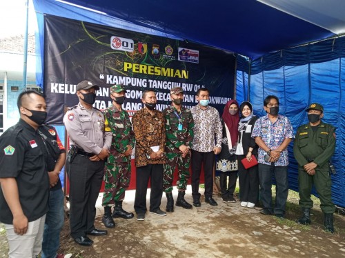 Peresmian Kampung Tangguh di RW 1 Kelurahan Tlogomas (istimewa)
