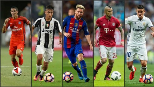 Pesepakbola Amerika Latin yang bermain di klub top Eropa (istimewa)