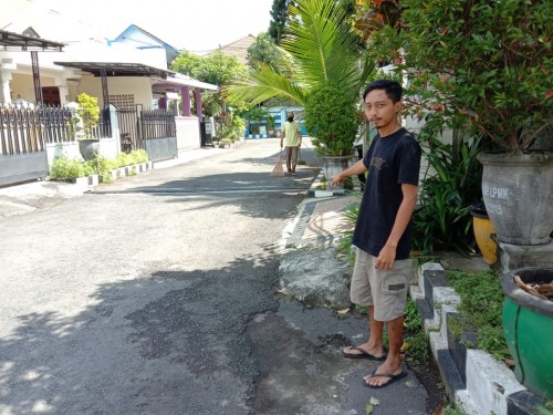 Lokasi penjambretan seorang ibu yang baru pulang dari belanja. (Ist)