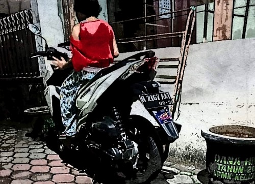 Motor korban yang dibawa kabur customernya (Ist)
