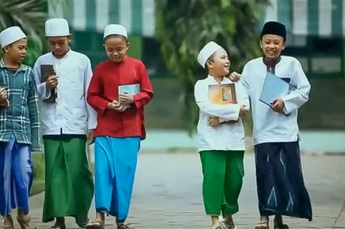 Ilustrasi santri. (Sumber: gardanasional.id)