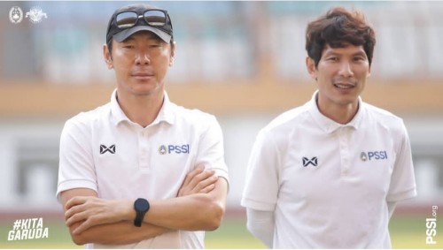Pelatih Timnas Indonesia, Shin Tae-yong (kiri) (official PSSI)