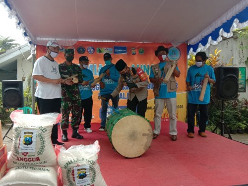 Kapolresta Malang Kota saat me-launching kampung tangguh di Vila Bukit Tidar. (Ist)