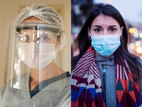 Masker vs face shield (Foto: Times of India)