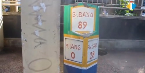 Salah satu titik nol kilometer Kota Malang (Ahnad Nur Amin/MalangTIMES).