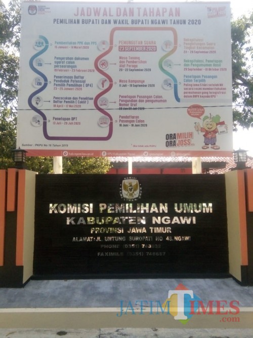 Jadwal dan tahapan pemilihan bupati dan wakil bupati Ngawi.