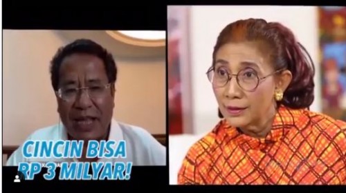 Hotman Paris dan Susi Pudjiastuti (Foto: IG susipudjiastuti115)