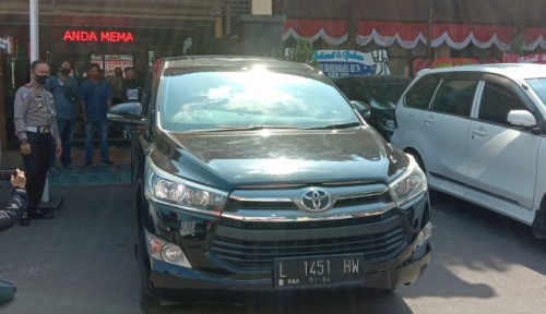 Barang bukti mobil hasil pengelapan yang diamankan Satlantas Polresta Malang Kota (Ist)