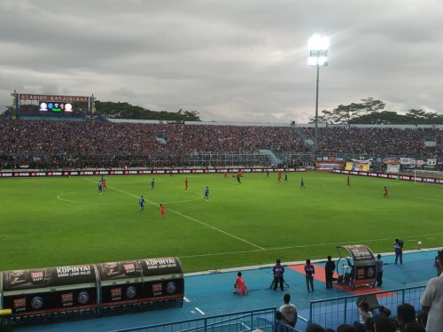 Stadion Kanjuruhan yang akan kembali digunakan menggelar pertandingan kandang Arema FC (Hendra Saputra)