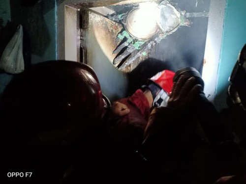 Nampak perabot dapur korban hangus terbakar si jago merah (Ist)