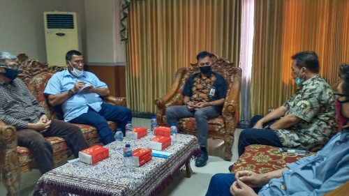 PWI Jatim saat audiensi dengan Kadispora Jatim (PWI Jatim)