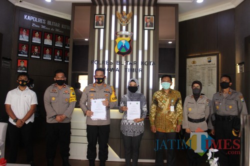 Polres Blitar Kota gandeng LPPM Unisba Blitar dalam laksanakan survey ITK Polri