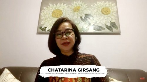 Staf Ahli Menteri Bidang Regulasi Pendidikan dan Kebudayaan Kemendikbud, Chatarina M. Girsang. (Foto: Kemendikbud)