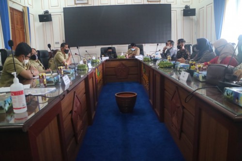 Suasana pertemuan antara perwakilan vendor acara pernikahan bersama Wali Kota Malang Sutiaji, Selasa (7/7). (Foto: Humas Pemkot Malang).