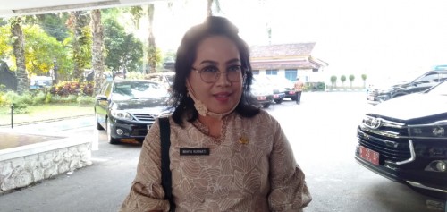 Kepala Badan Pengelolaan Keuangan dan Aset Daerah (BPKAD) Kabupaten Malang, Wahyu Kurniati saat ditemui oleh awak media, Rabu (8/7/2020).