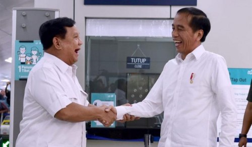 Prabowo Subianto dan Presiden Jokowi (Tempo.co)