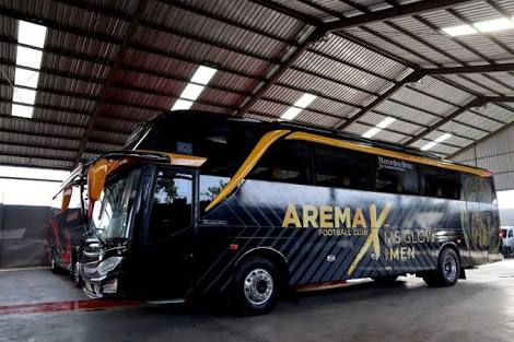 Bus baru Arema FC (Istimewa)