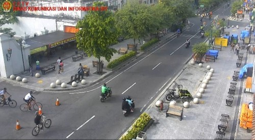 Potongan gambar CCTV di kawasan Malioboro Yogyakarta (Ist)