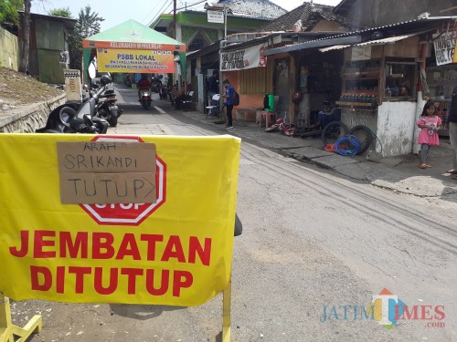 Kawasan Jl Binor Kelurahan Bunulrejo, Kecamatan Blimbing Kota Malang yang mulai menerapkan PSBL. (Arifina Cahyanti Firdausi/MalangTIMES).