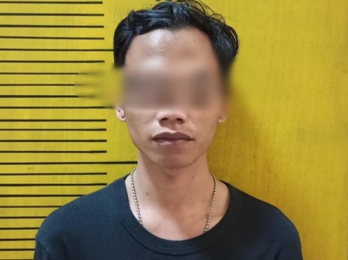 Pelaku yang telah diamankan di Polsek Lowokwaru (Ist)