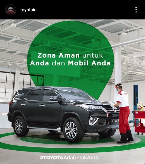 Salah satu postingan ToyotaID di Instagram yang ditutup kolom komentarnya. (@ToyotaID)